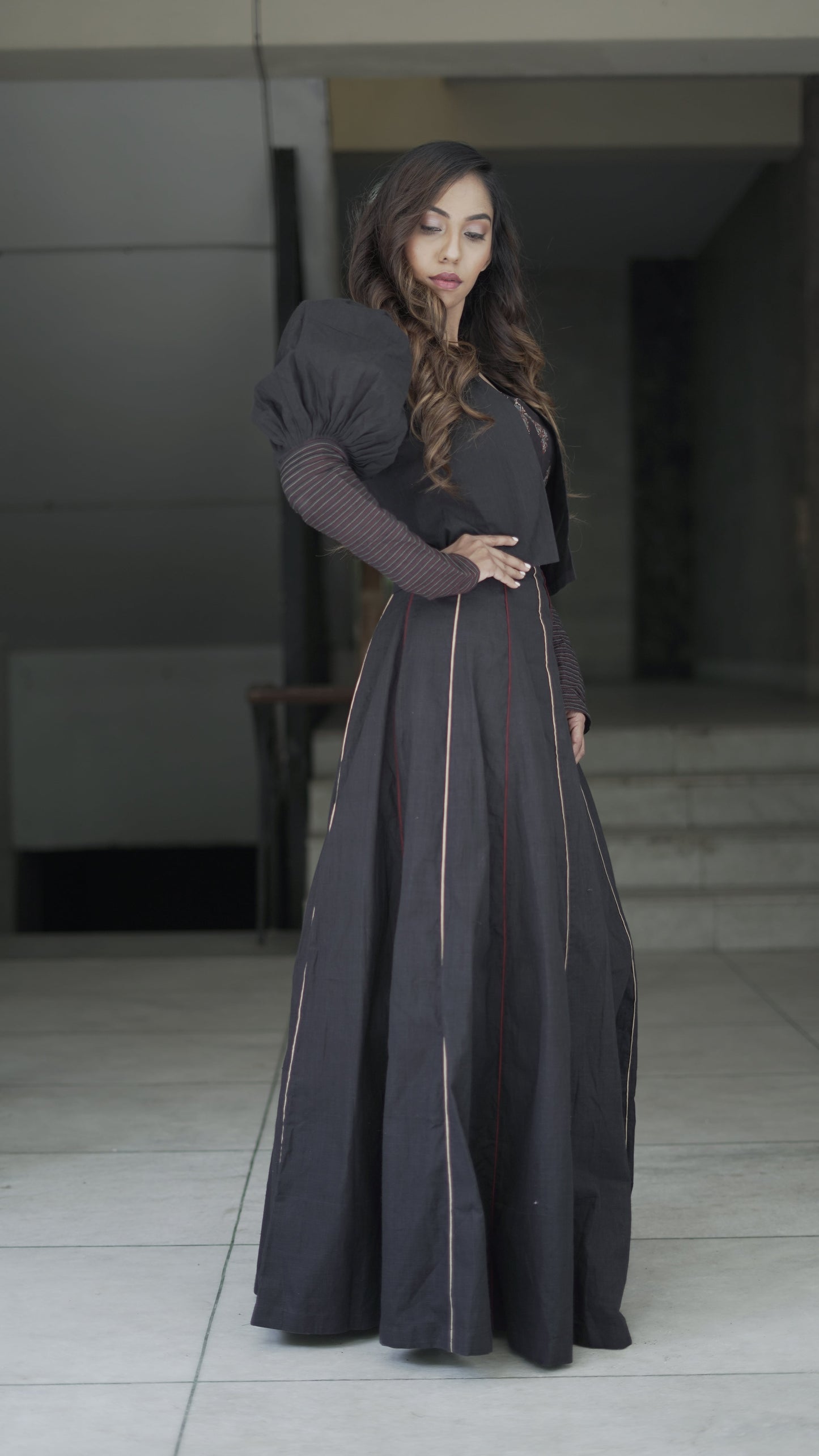 anka Blouse with shrug and full skirt3-m