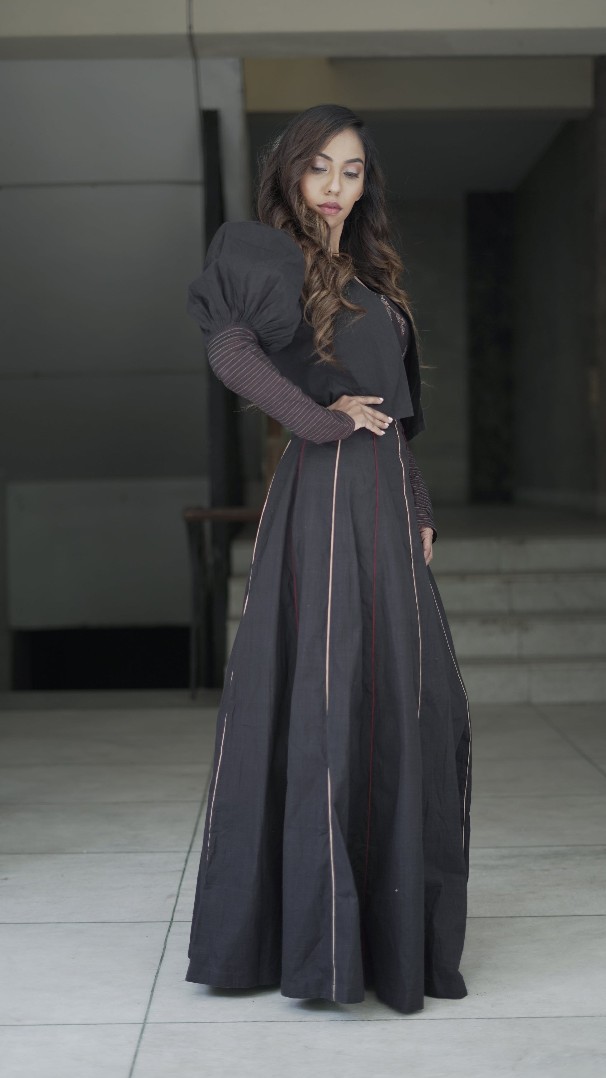 anka Blouse with shrug and full skirt3-m