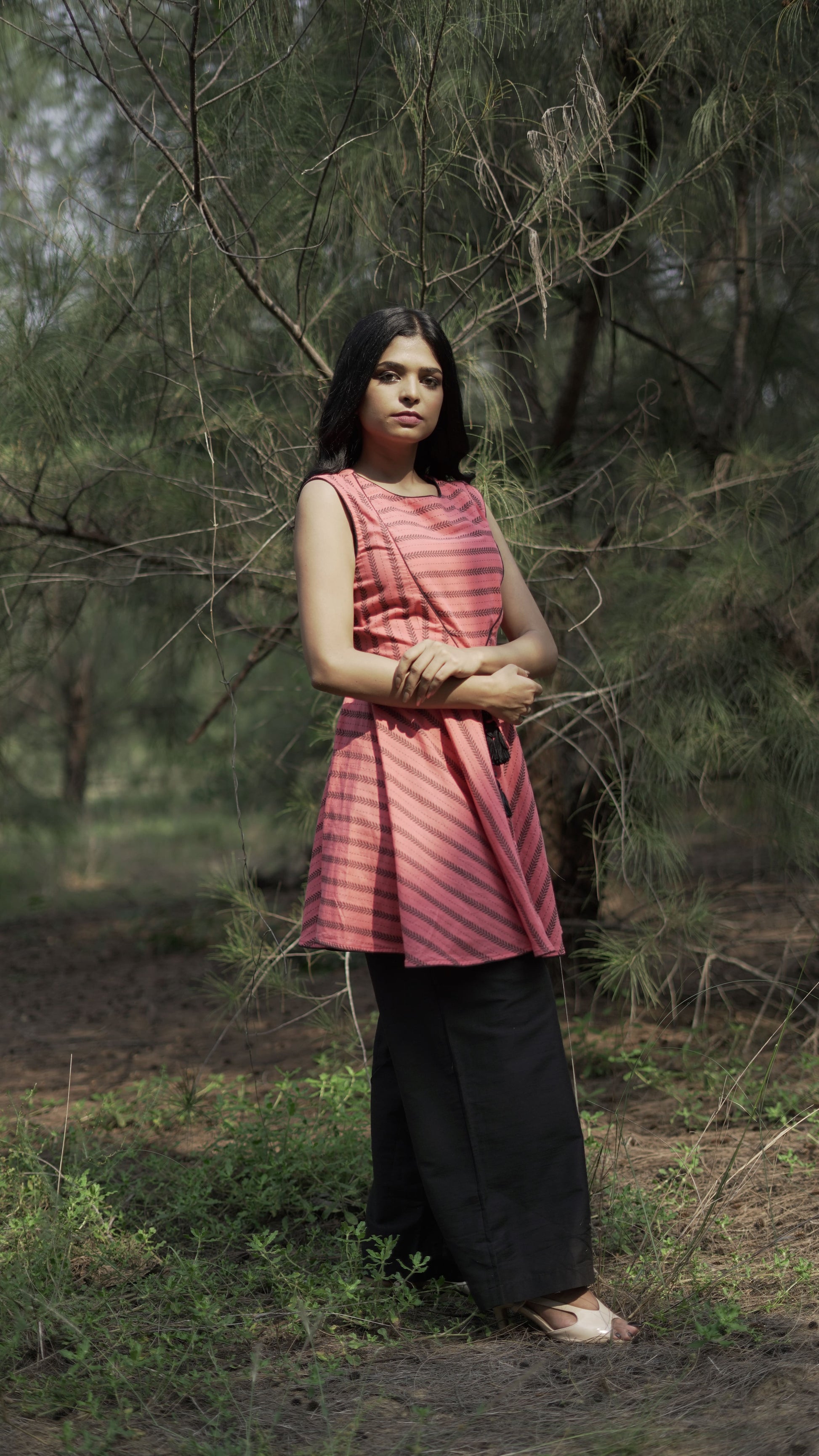 anka Peplum top with palazzo pant1-min.J