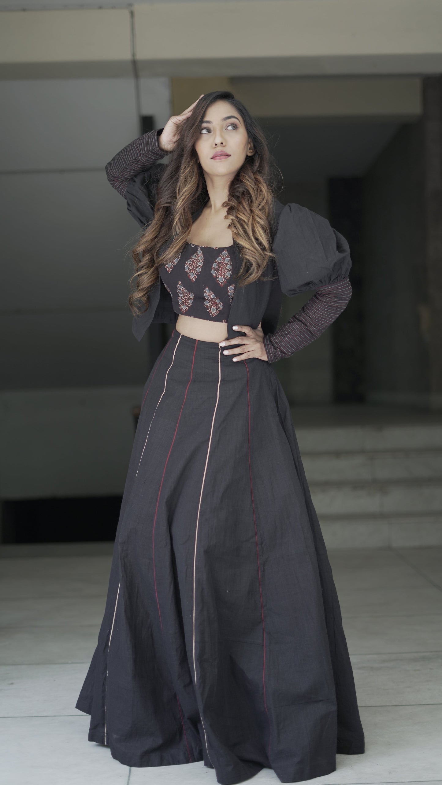 anka Blouse with shrug and full skirt1-m