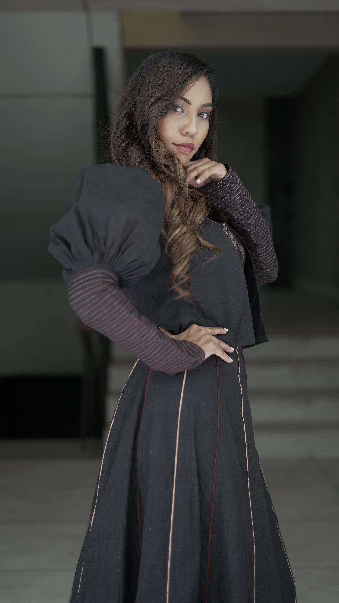 anka Blouse with shrug and full skirt4-m