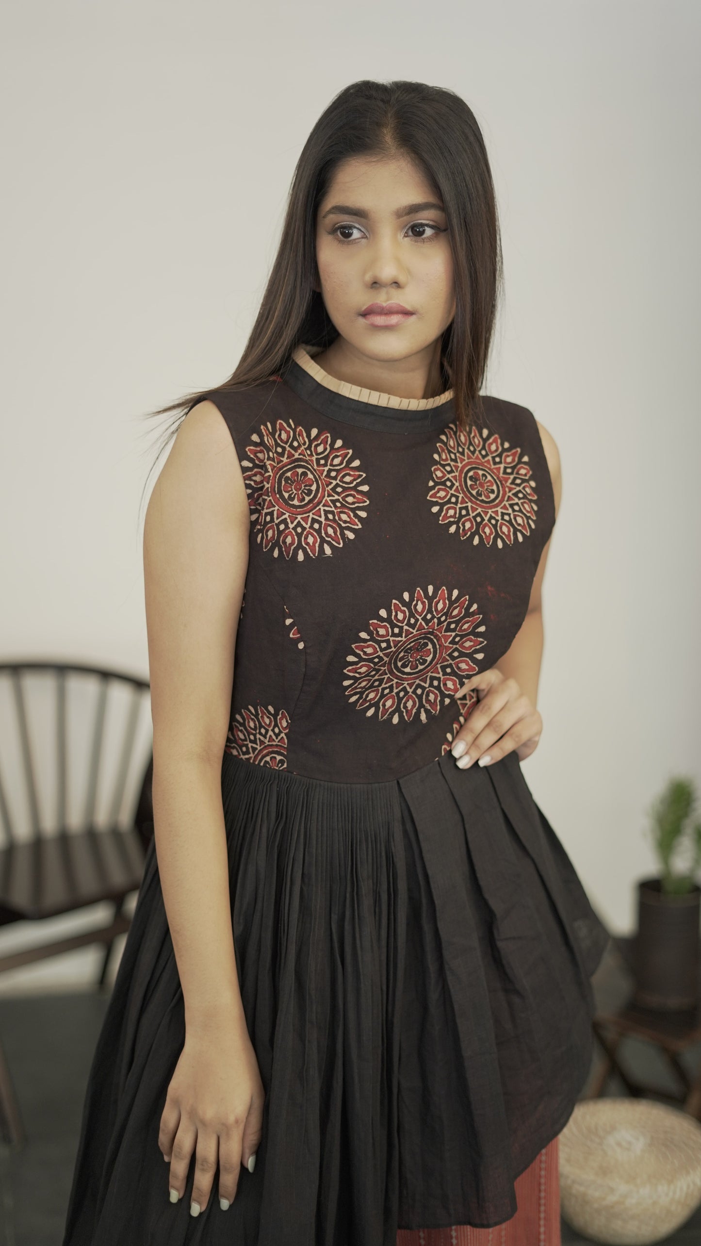 anka High Low top with Palazzo pant-min.