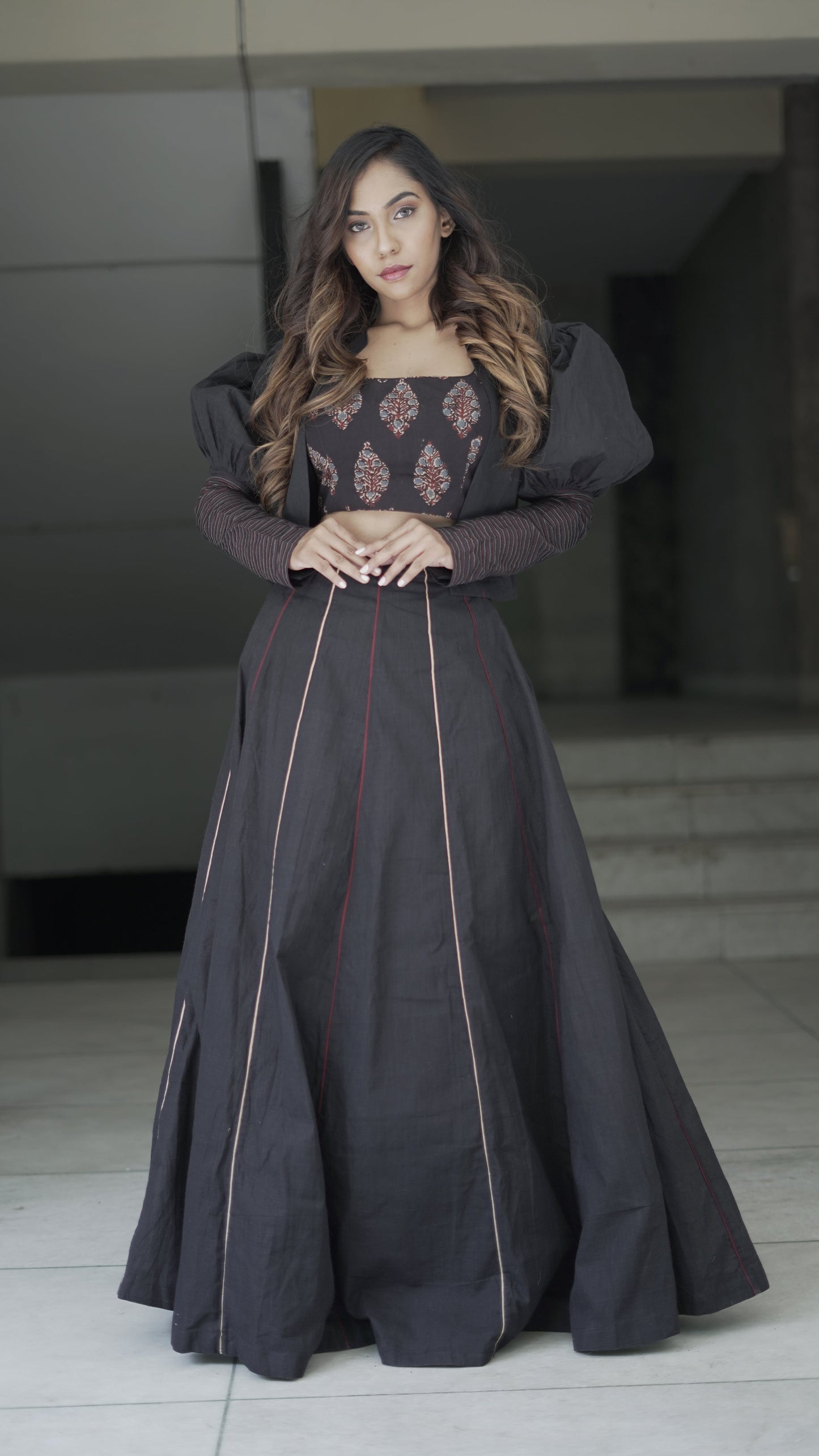 anka Blouse with shrug and full skirt7-m